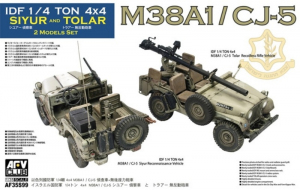 AFV AF35S99 Dwa modele IDF 1/4 Ton 4x4 M38A1/CJ-5 Siyur i Tolar modele 1-35
