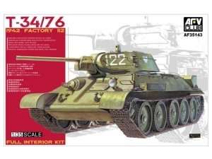 AFV Club 35143 T-34-76 1942 Factory 112 Full Interior Kit 1/35 
