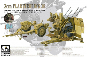 AFV Club 35149 Flakvierling 38 with Tow Trailer 1/35