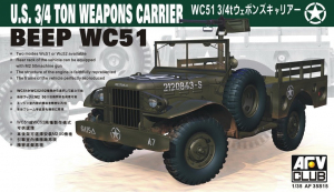 AFV Club 35S15 Dodge WC51 Beep US 3/4 ton Weapons Carrier 1/35