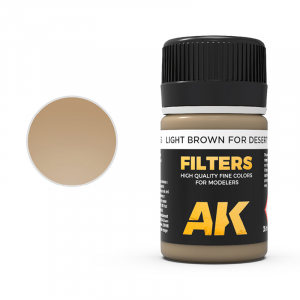 AK Interactive 065 Light Brown for Desert Yellow (Afrika Korps Filter) 35ml 