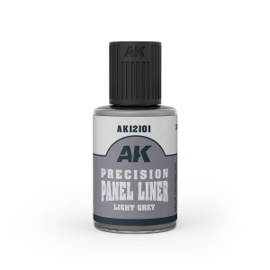 AK Interactive 12101 Light Grey Precision Panel Liner 30ml 