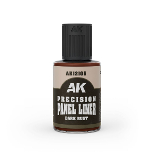 AK Interactive 12106 Dark Rust Precision Panel Liner 30ml