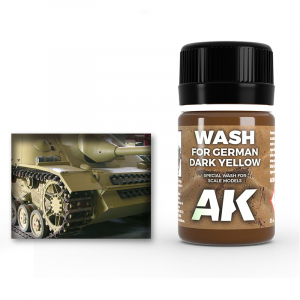 AK Interactive 300 Wash for Dark Yellow Vehicles 35ml