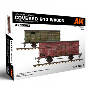 AK Interactive 35502 German Railway Covered G10 Wagon Gedeckter Guterwagen G10