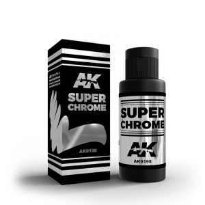 AK Interactive 9198 Farba metaliczna Super Chrome 60ml