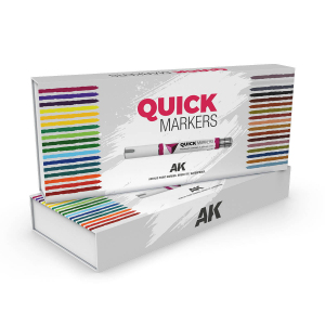 AK Interactive AKMQ150 Zestaw markerów Quick Markers - Special Box (34 kolory)