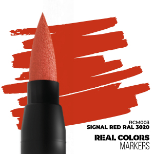 AK Interactive RCM003 Signal Red RAL 3020 Marker Real Color 