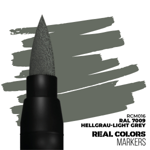 AK Interactive RCM016 Hellgrau-Light Grey RAL 7009 Marker Real Color