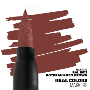 AK Interactive RCM019 Rotbraun-Red Brown RAL 8012 Marker Real Color