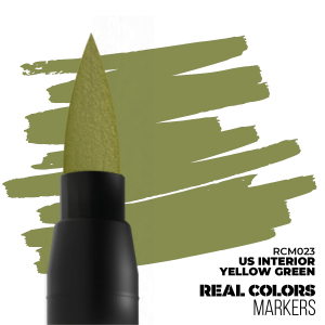 AK Interactive RCM023 US Interior Yellow Green Marker Real Color