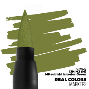 AK Interactive RCM029 IJN M3 (M) Mitsubishi Interior Green Marker Real Color 