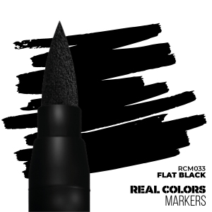 AK Interactive RCM033 Flat Black Marker Real Color