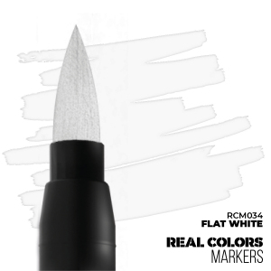 AK Interactive RCM034 Flat White Marker Real Color