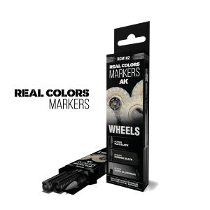 AK Interactive RCM102 Wheels - Real Colors Markers Set 