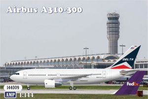 AMP 144009 Samolot pasażerski Airbus A310-300 Delta FedEx model 1-144