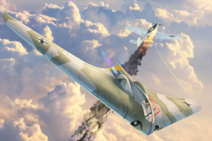 AMP 72017 Horten H IX V1 project with BMW 003 model 1-72