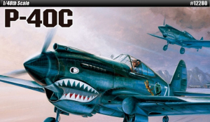 Academy 12280 Samolot Curtiss P-40C model 1-48