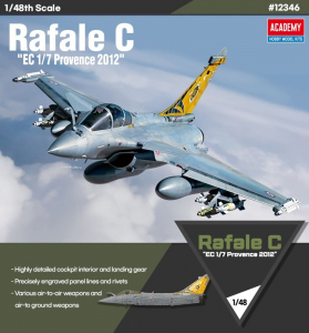 Academy 12346 Samolot Rafale C EC 1/7 Provence 2012 model 1/48