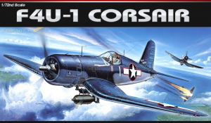 Academy 12457 Samolot F4U-1 Corsair model 1-72 