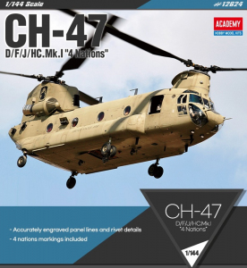 Academy 12624 Śmigłowiec transportowy CH-47 model 1-144