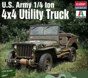 Academy 13547 Jeep Willys US Army 1/4 ton 4x4 Utility Truck model 1-24