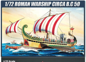 Academy 14207 Roman Warship Circa B.C.50 1/72 