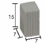 Aedes Ars 2227 Kolumna szescian 7 mm 50 szt. 