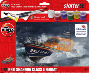 Airfix 55015 RNLI Shannon Class Lifeboat 1/72 - zestaw z farbami i klejem 