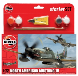Airfix A55107 Zestaw z farbami North American Mustang IV 1/72 