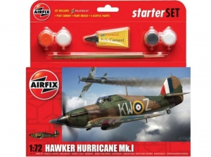 Airfix A55111 Zestaw startowy Hawker Hurricane Mk.I z farbami
