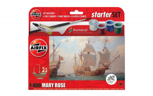 Airfix A55114A Żaglowiec Mary Rose z farbami i klejem
