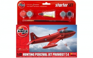 Airfix A55116 Samolot Hunting Percival Jet Provost T.4 z farbami i klejem