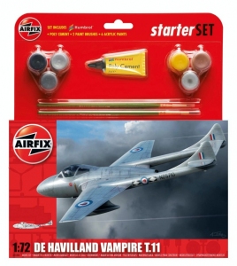 Airfix A55204 Zestaw z farbami De Havilland Vampire T.11