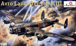 Amodel 1411 Model bombowca Avro Lancaster B.I/B.III 1/144