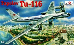 Amodel 72031 Samolot pasażerski Tupolev Tu-116 model 1-72