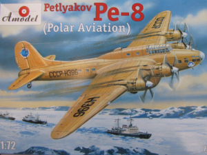 Amodel 72155 Samolot Petlakow Pe-8 model 1-72