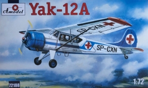 Amodel 72188 Samolot Jak-12A skala 1-72