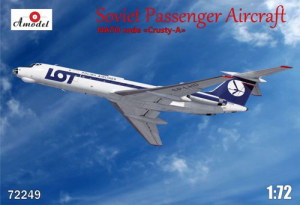 Amodel 72249 Samolot pasażerski Tu-134 Crusty-A LOT model 1-72