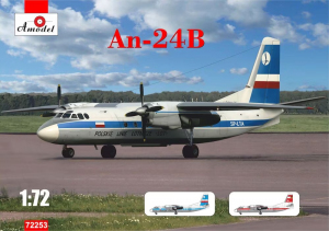 Amodel 72253 An-24B LOT & INTERFLUG 1/72