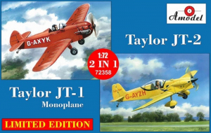 Amodel 72358 Dwa samoloty Taylor JT-1 i JT-2 modele 1-72