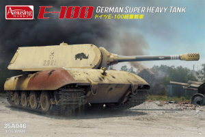 Amusing Hobby 35A046 E-100 w/Maus Turret German Super Heavy Tank