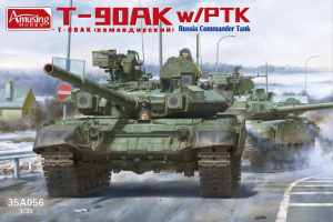Amusing Hobby 35A056 T-90AK w/PTK Russia Commander Tank 1/35 