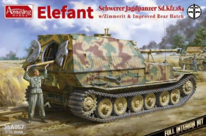Amusing Hobby 35A057 Elefant Schwerer Jagdpanzer Sd.Kfz.184 with Zimmerit & Full Interior 1/35