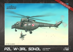 Answer AA48003 Śmigłowiec PZL W-3RL Sokół model 1-48
