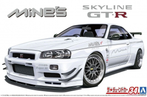 Aoshima 05986 Nissan Mine's BNR34 Skyline GT-R 2002 1/24 