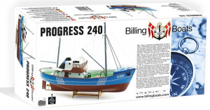 BB240 Progress trawler rybacki drewniany model 1:60 Billing Boats