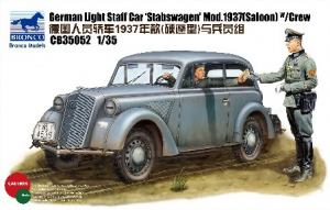 Bronco CB35052 German Light Staff Car Stabswagen Mod.1937 (Saloon) w/Crew