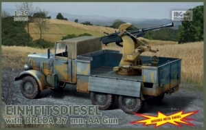 Einheitsdiesel with Breda 37 mm AA Gun model IBG 35005 