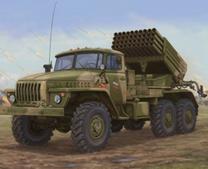 Ciężarówka z wyrzutnią rakiet BM-21 Grad Trumpeter 01014